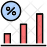 high interest rate icon svg