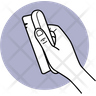 holding brush icon