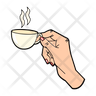 holding cup icon svg