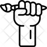 holding brush icons free