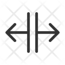 horizontal resize symbol