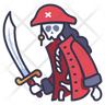 horror pirate icon png