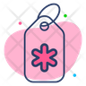 hospital tag icon