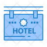 icons for hotel sign board