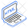html search icons