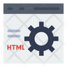 free html development icons