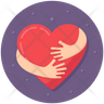 icon for love hug