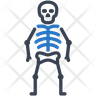 human skeleton icon svg