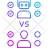 icon for human vs robot