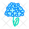 hydrangea flower emoji