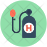 icons for hydrogen tank