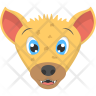icon for hyena face