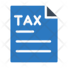 income tax paper icons