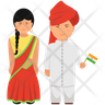 indian couple logo