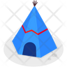 icons for teepee