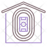 indoor track and field symbol
