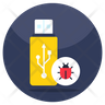 bug in pendrive icon svg