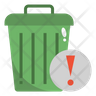 infectious waste icon