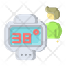 infrared thermometer icons