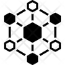 hexagonal interconnections icon png