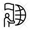 human flag icon