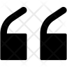 free inverted commas icons