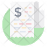 tax receipt icon png