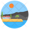 icons for beach hut