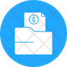 icon payment file folder