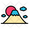 icon for japanese mountain