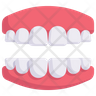 free jaw with teeth icons