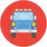 free travel jeep icons