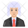 free court judge icons