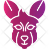 kangaroo face logo