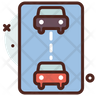 free car distance icons
