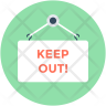 keep-out icon svg