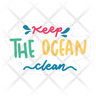 ocean clean icons free