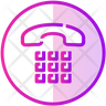 keypad phone symbol