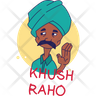 icons for uncle say khush raho