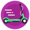 icons for push-scooter