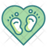 icons for baby footprints