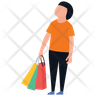 kids shopping icon png