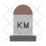 kilometer icon
