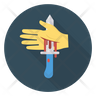 bloody hand icon png