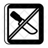 knife not allowed icon