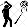 knife throwing icon svg