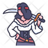 icon for lady pirate