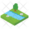 icons for lake scenery