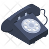vintage telephone icon svg