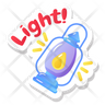 icon for camping lantern